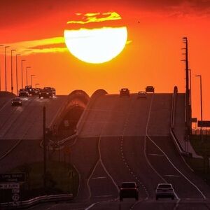 Sunset Highway Canvas Art